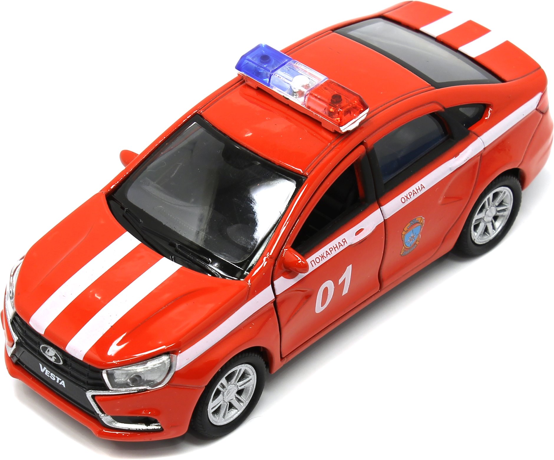 Коллекционная модель машины Lada Vesta - Пожарная охрана  